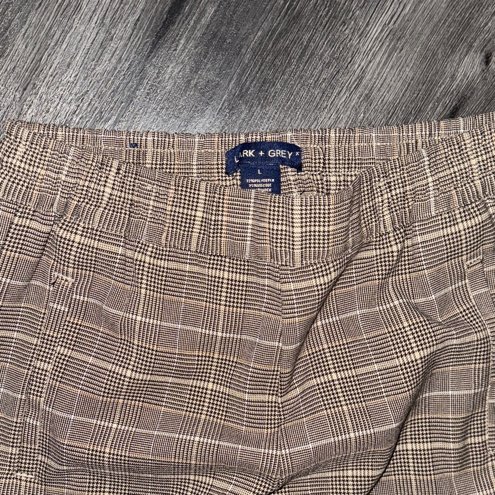 Women’s | lark & gray | Brown Plaid Pants size large